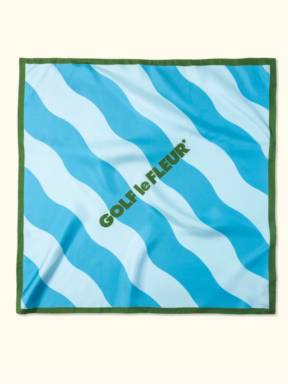 GOLF LE FLEUR Italy Wavy Stripe Silk Scarf